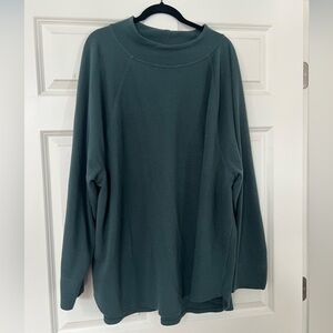 Ava &Viv Women Tunic Sweatshirt Green 4X
